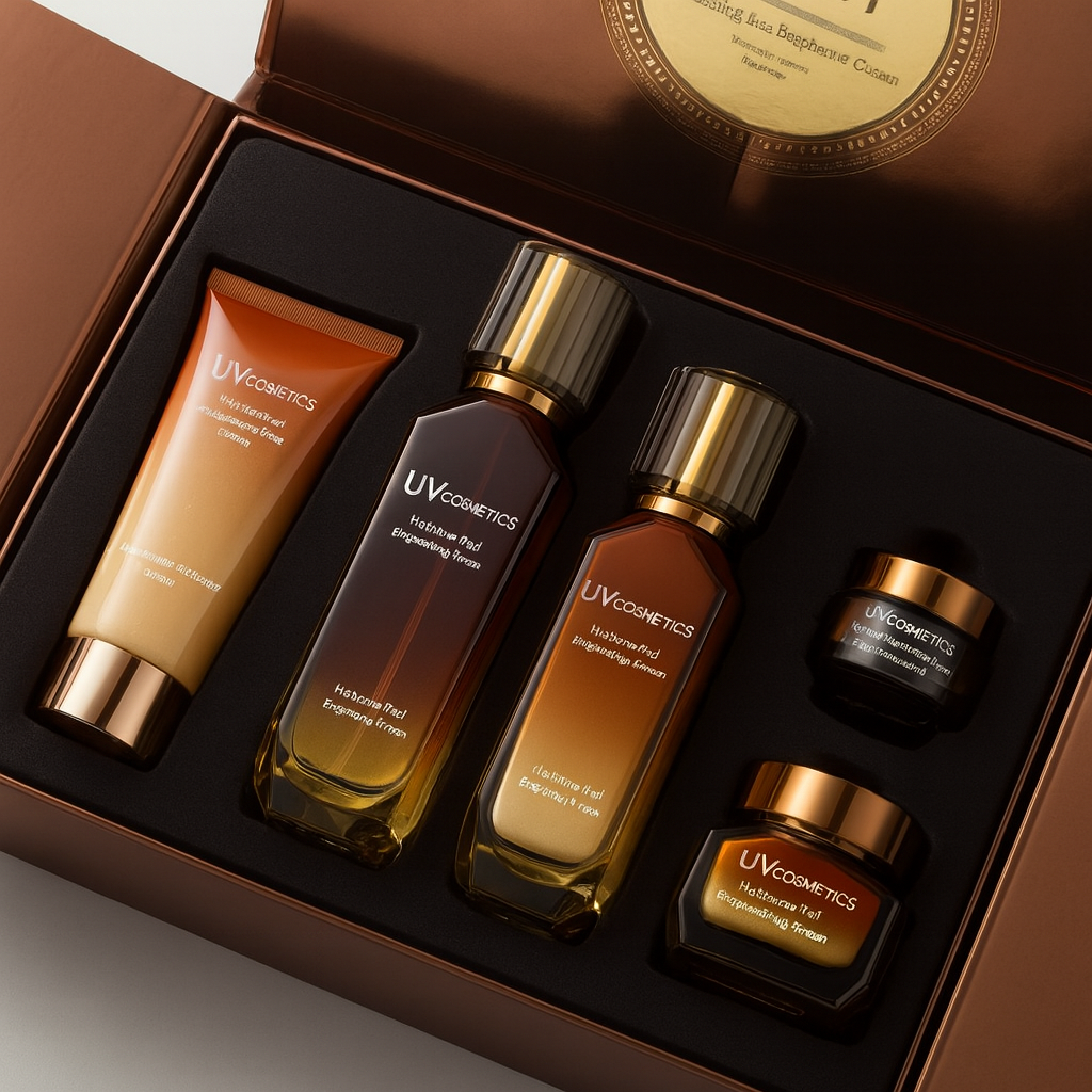 UV Cosmetics – Amber Repair & Radiance Skincare Set