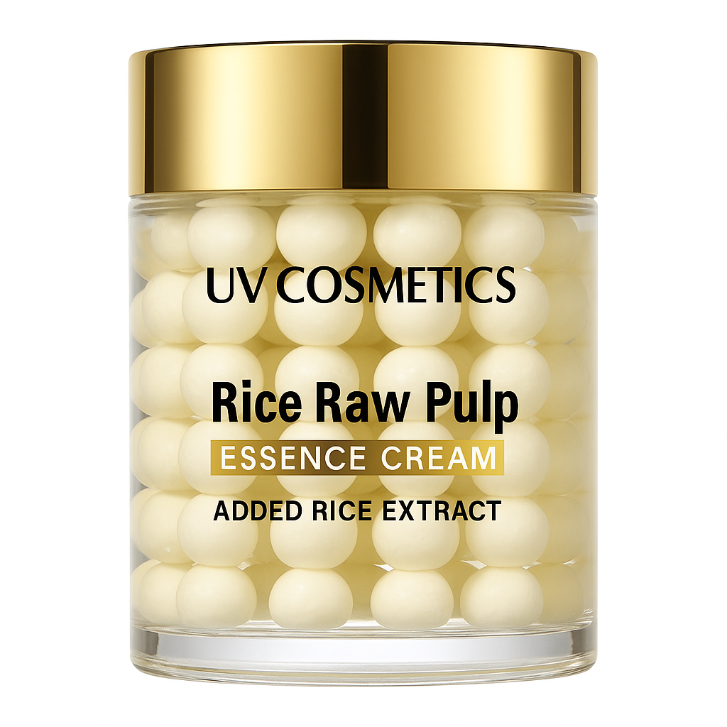 UV COSMETICS Rice Raw Pulp Essence Cream – Deep Hydration & Skin Firmness